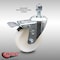 Service Caster 4 Inch SS Nylon Wheel Swivel 1/2 Inch Threaded Stem Caster with Total Lock Brake SCC-SSTSTTL20S414-NYS-121315 - alternate 1